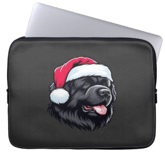 Newfoundland in a Santa Hat Classic T-Shirt Laptopschutzhülle
