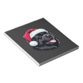 Newfoundland in a Santa Hat Classic T-Shirt Notizblock (angewinkelt)
