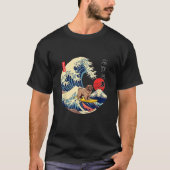 Newfoundland Japanese Kanagawa Wave Surf Loyal Dog T-Shirt (Vorderseite)