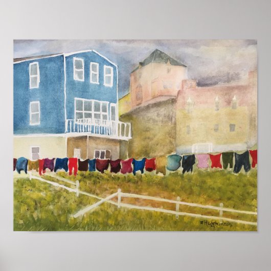 NEWFOUNDLAND KANADA - WASSERFARBE POSTER (Vorne)