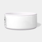 Newfoundland Minimalist Line Art personalized bowl Napf (Rechts)