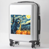 Newfoundland Newfie Cute Dog Halloween Jack O Lant Aufkleber (Koffer)
