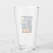 Newfoundland Newfie Cute Dog Halloween Jack O Lant Glas (Rückseite)