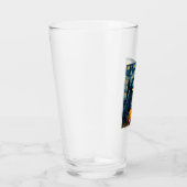 Newfoundland Newfie Cute Dog Halloween Jack O Lant Glas (Rechts)