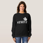 Newfoundland Newfie Maple Leaf Canada Canadian Fla Sweatshirt (Vorne ganz)