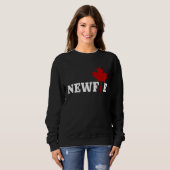 Newfoundland Newfie Maple Leaf Canada Canadian Fla Sweatshirt (Vorne ganz)