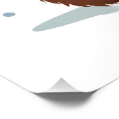 Newfoundland Santa Hat Poster (Ecke)