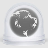 Newfoundland Snowglobe Custom Puppy Dog Snow Globe Schneekugeln (Vorderseite)