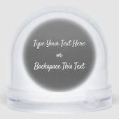 Newfoundland Snowglobe Custom Puppy Dog Snow Globe Schneekugeln (Rückseite)