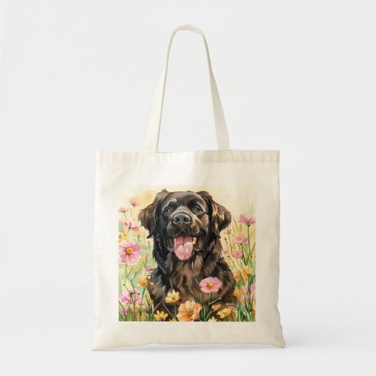 Newfoundland Watercolor Tote Bag Tragetasche (Vorne)