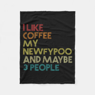 Newfyo-Hundebesitzer-Kaffee-Liebhaber-Lustiger-Spr Fleecedecke