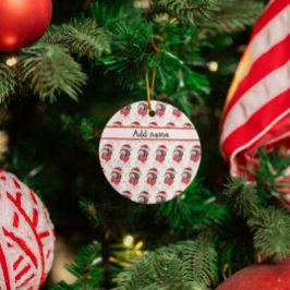 Newfypoo Dog Breed Christmas Stars Keramik Ornament