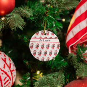 Newfypoo Dog Breed Christmas Stars Keramik Ornament