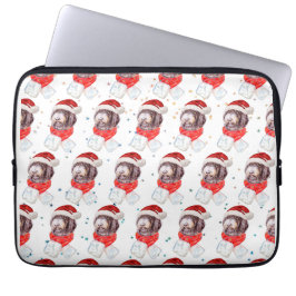 Newfypoo Dog Breed Christmas Stars Laptopschutzhülle