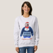 Newfypoo Family Xmas Ugly Christmas Hund Mama Sweatshirt (Vorne ganz)
