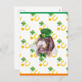 Newfypoo Kleeblatt St. Patricks Day Feiertagspostkarte (Vorne/Hinten)