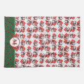 Newfypoo Muster Monogram Christmas Dog Geschirrtuch (Horizontal)