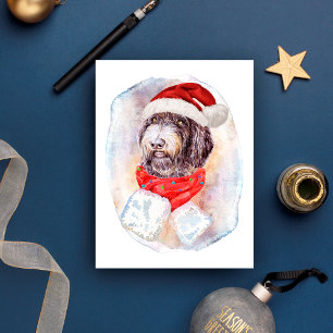 Newfypoo-Weihnachtsgeschenke für Hunde Liebhaber Feiertagspostkarte