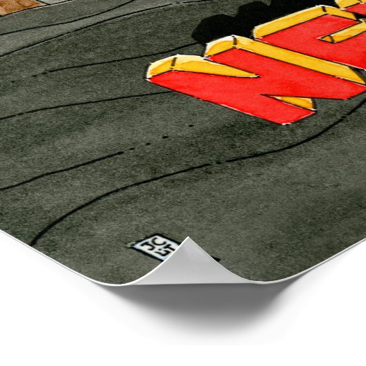 Newfzilla Poster (Ecke)