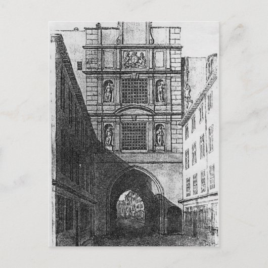 Newgate-Gefängnis Postkarte (Vorderseite)