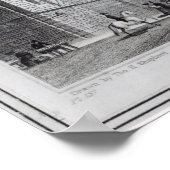 Newgate Gefängnis und das Alte Bailey Poster (Ecke)