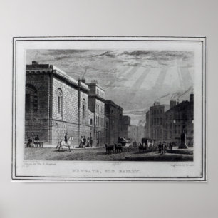 Newgate Gefängnis und der alte Bailey Poster