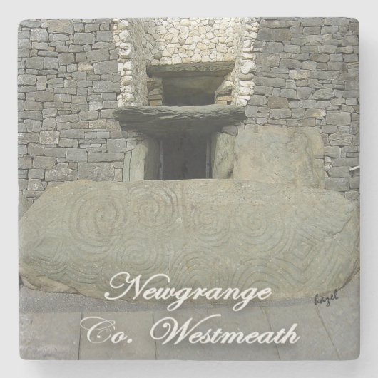 Newgrange, Grafschaft Westmeath, keltischer irisch Steinuntersetzer (Vorderseite)