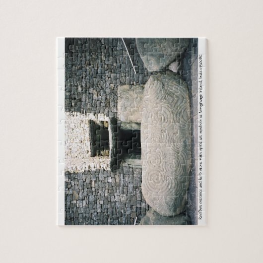 Newgrange Irland 3500BC alter gewundener Puzzle (Vertikal)