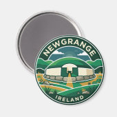 Newgrange Irland Magnet (Vorderseite/Rückseite)