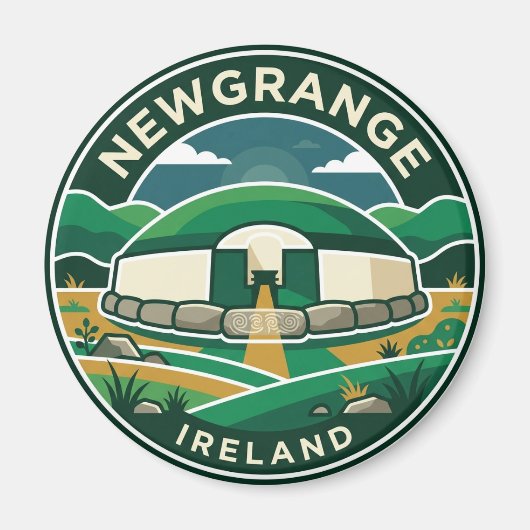 Newgrange Irland Magnet (Vorne)