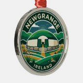 Newgrange Irland Ornament Aus Metall (Rechts)