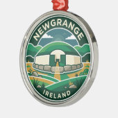 Newgrange Irland Ornament Aus Metall (Links)