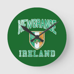 NEWGRANGE Irland Runde Wanduhr
