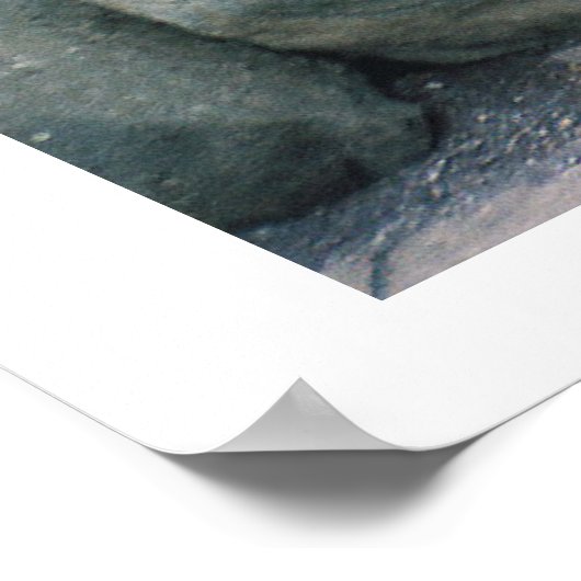 Newgrange Irland, Symbole für antike Spiralsteine Poster (Ecke)