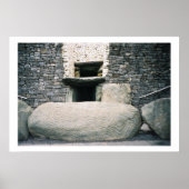 Newgrange Irland, Symbole für antike Spiralsteine Poster (Vorne)