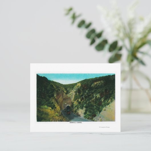 Newhall Tunnel on Ridge Route, CA Postkarte (Stehend Vorderseite)