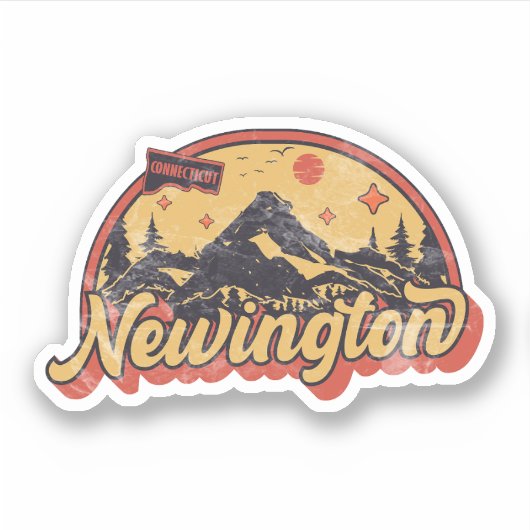 Newington, Connecticut Aufkleber (Vorderseite)
