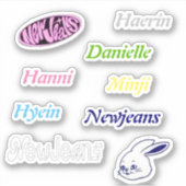 Newjeans Vinyl Stickers Aufkleber (Vorderseite)