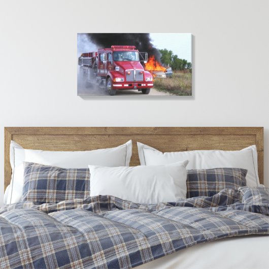 Newkirk Fire Leinwanddruck (Insitu (Schlafzimmer))