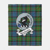 Newlands Clan Abzeichen Tartan Kariert Fleecedecke (Vorderseite)