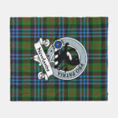 Newlands Clan Abzeichen Tartan Kariert Fleecedecke (Vorderseite (Horizontal))