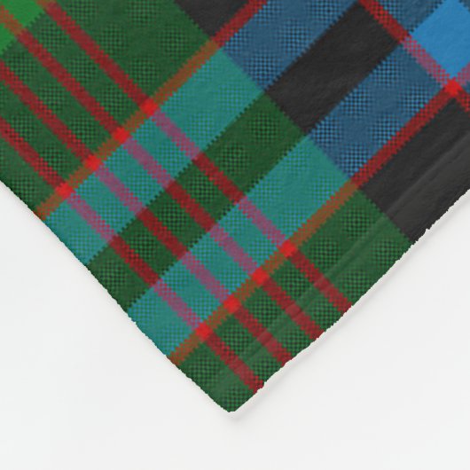 Newlands Clan Abzeichen Tartan Kariert Fleecedecke (Ecke)