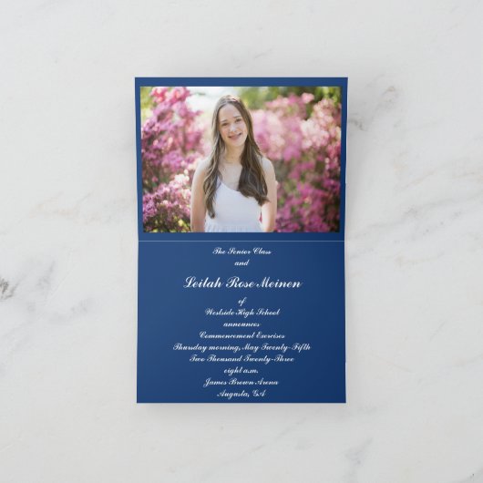 NewLeilah Westside High School Abgeklappte Ankündi Ankündigung (Innenseite)