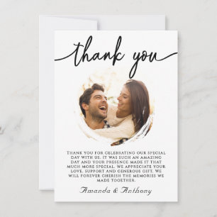 Newlight Couple Foto Dankeschön Card Dankeskarte