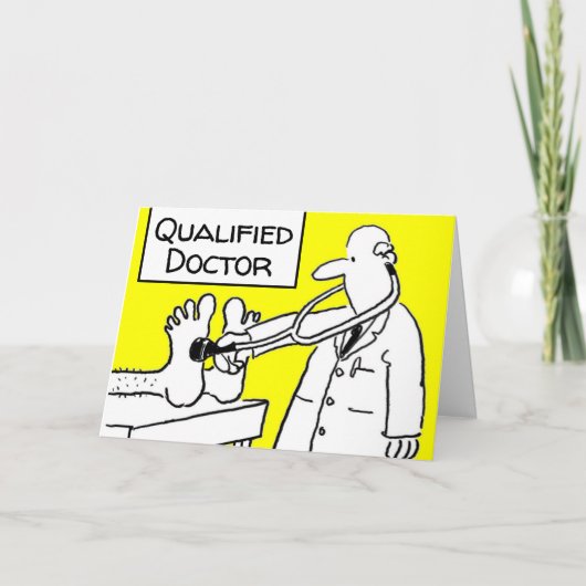 Newly Qualified Doctor With a Stethoscope Karte (Vorderseite)