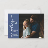 Newly Wed Merry Frohe Weihnachts-Script-Foto Karte (Vorderseite)