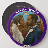 Newly Weds Button (Vorne & Hinten)