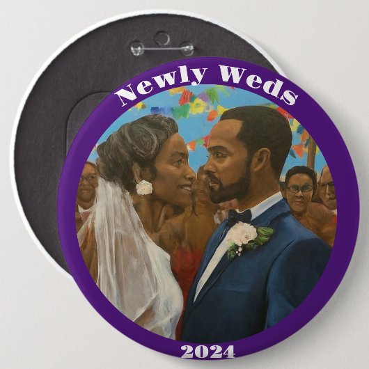 Newly Weds Button (Vorne & Hinten)