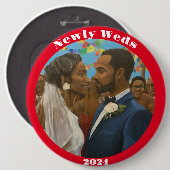 Newly Weds Button (Vorne & Hinten)