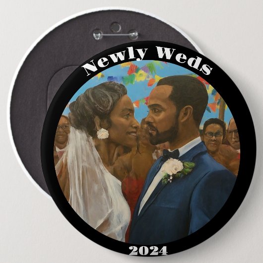 Newly Weds Button (Vorne & Hinten)